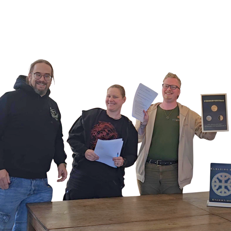 Vertragsunterzeichnung zwischen Eldaring e. V. und Ártala