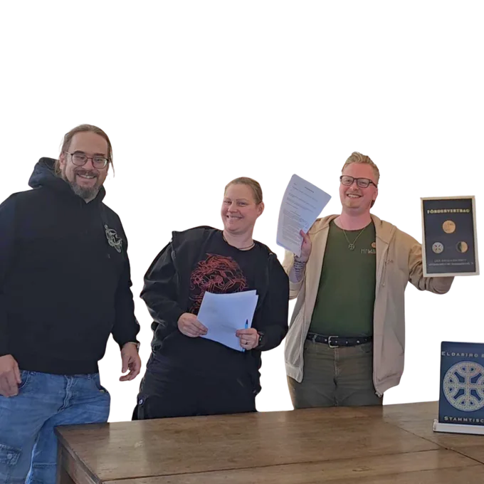 Vertragsunterzeichnung zwischen Eldaring e. V. und Ártala