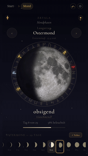 Animierte Vorschau der Mond-Ansicht
